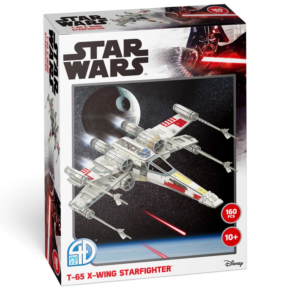 Star Wars T-65 X-Wing Star Fighter Paper Core 3D Puzzle Model Bild 1