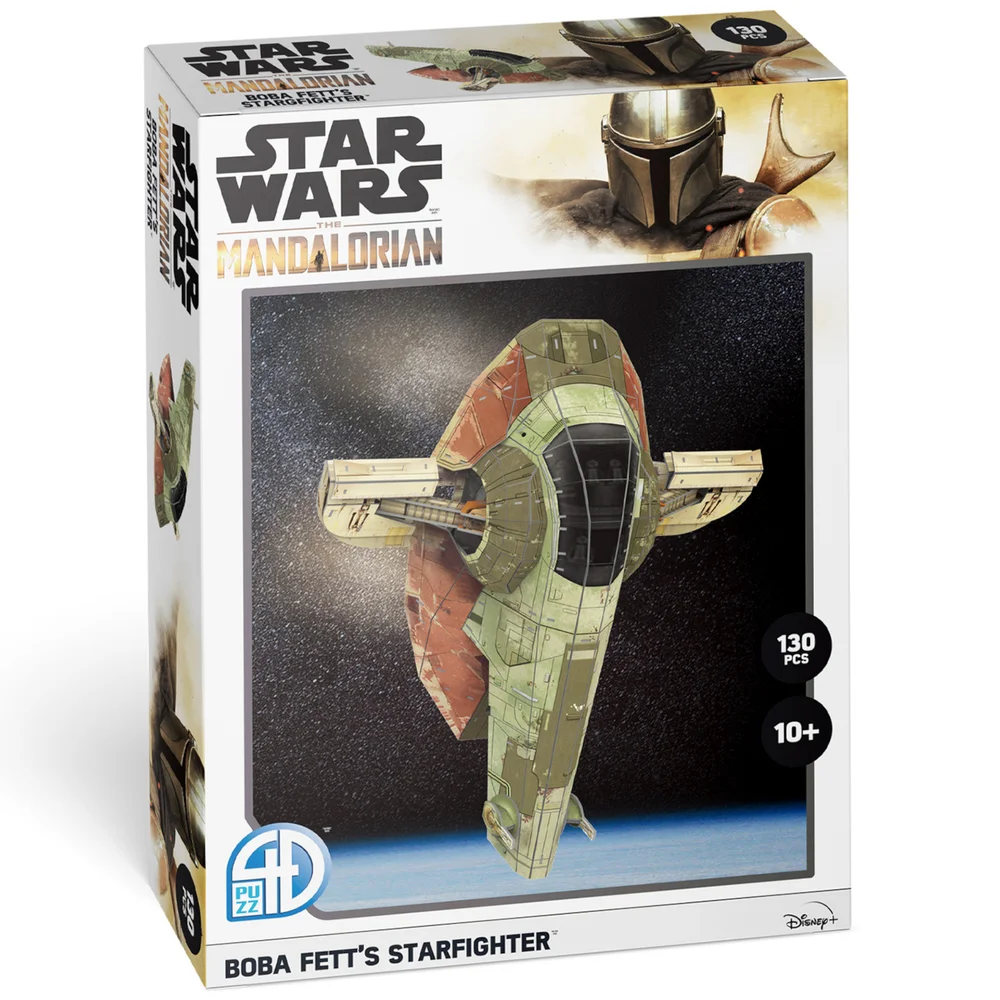Star Wars: The Mandalorian Boba Fett's Starfighter Paper Core 3D Puzzle Model Bild 1