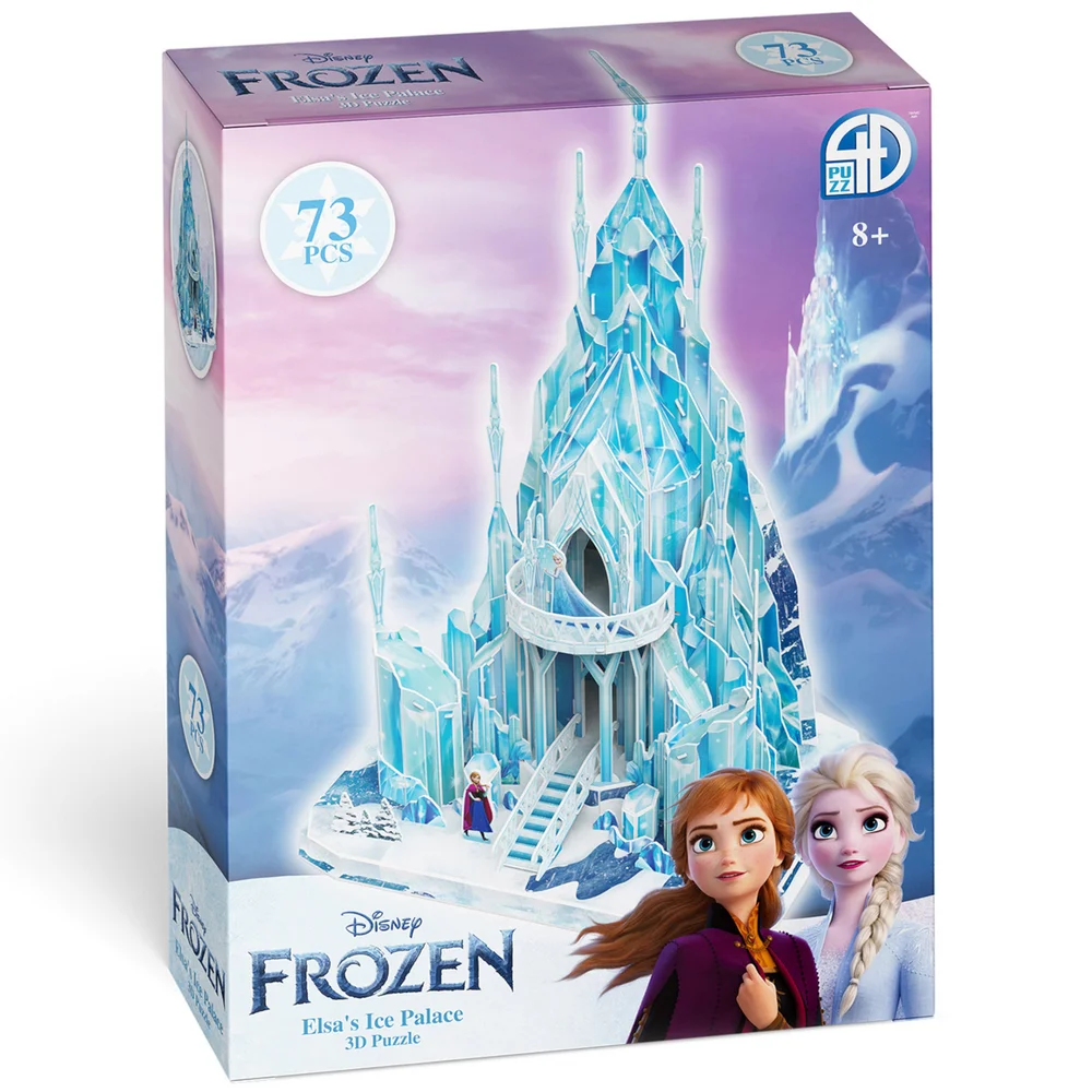 Disney Frozen Ice Palace Paper Core 3D Puzzle Model Bild 1