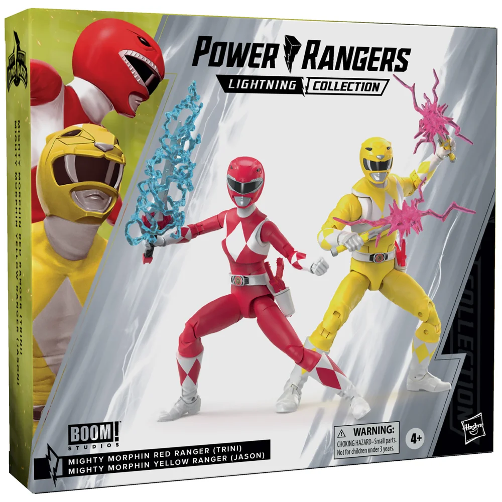 Hasbro Power Rangers Lightning Collection Mighty Morphin Yellow & Red Ranger “Swap” Jason & Trini 2-pack 6 Inch Action Figures - Exclusive Bild 1