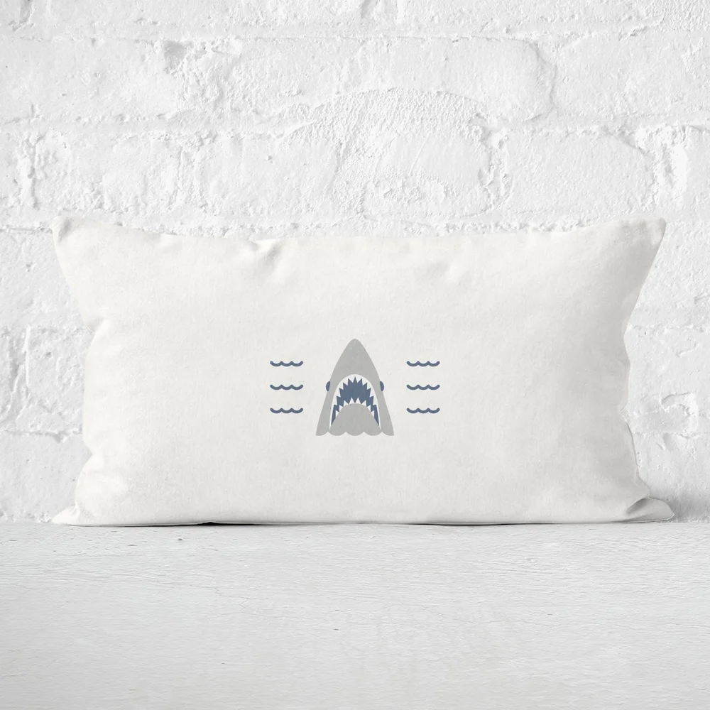 Jaws Mini Shark Rectangular Cushion - 30x50cm - Soft Touch Bild 1