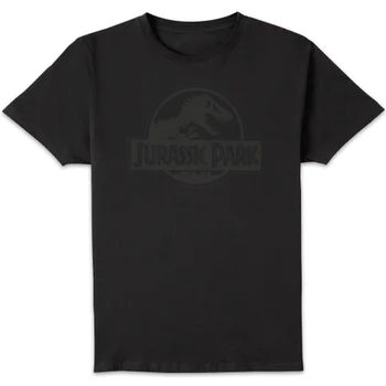 Jurassic Park Monochrome Men's T-Shirt - Black