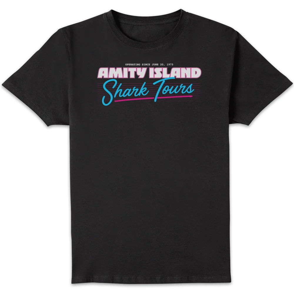 Jaws Amity Island Shark Tour Men's T-Shirt - Black - S Bild 1