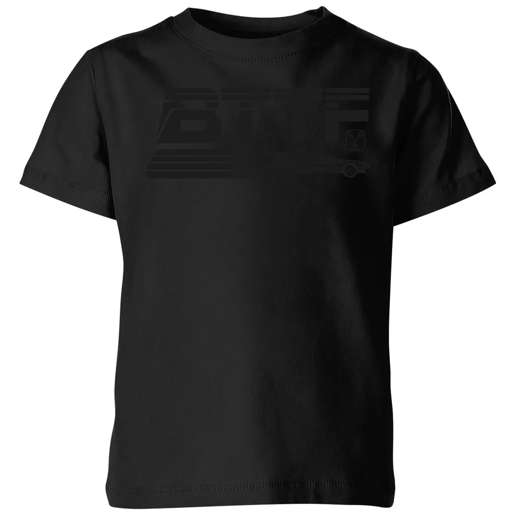 Back To The Future Monochrome Kids' T-Shirt - Black - 3-4 Jahre Bild 1