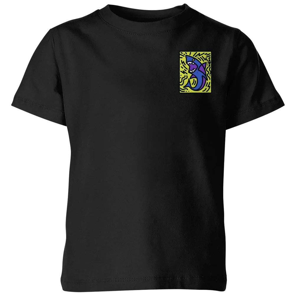 Jaws Doodle Icon Kids' T-Shirt - Black - 3-4 Jahre Bild 1