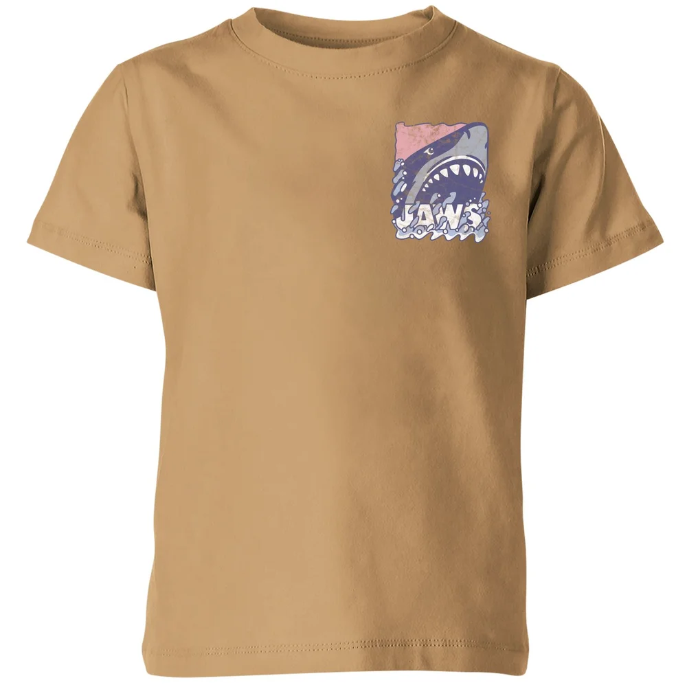 Jaws Retro Kids' T-Shirt - Tan - 7-8 Jahre Bild 1