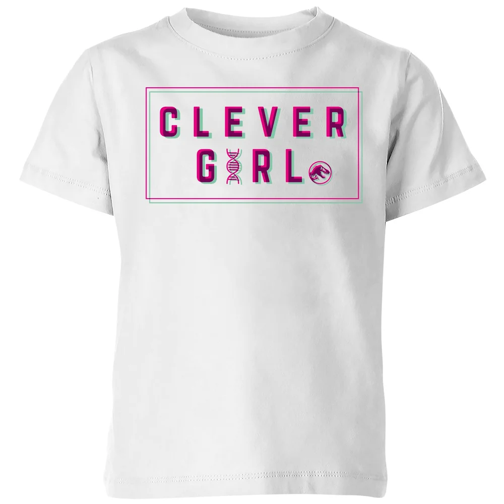 Jurassic Park Clever Girl Kids' T-Shirt - White - 3-4 Jahre Bild 1