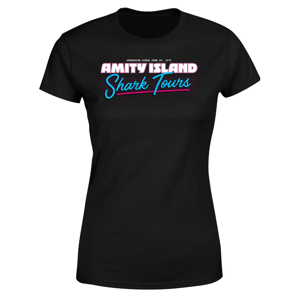 Jaws Amity Island Shark Tour Women's T-Shirt - Black - XS Bild 1