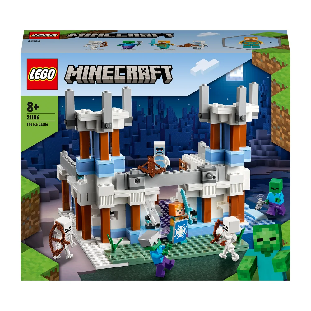 LEGO Minecraft: Der Eispalast Schloss Spielzeug-Set mit Skelett (21186) Bild 1