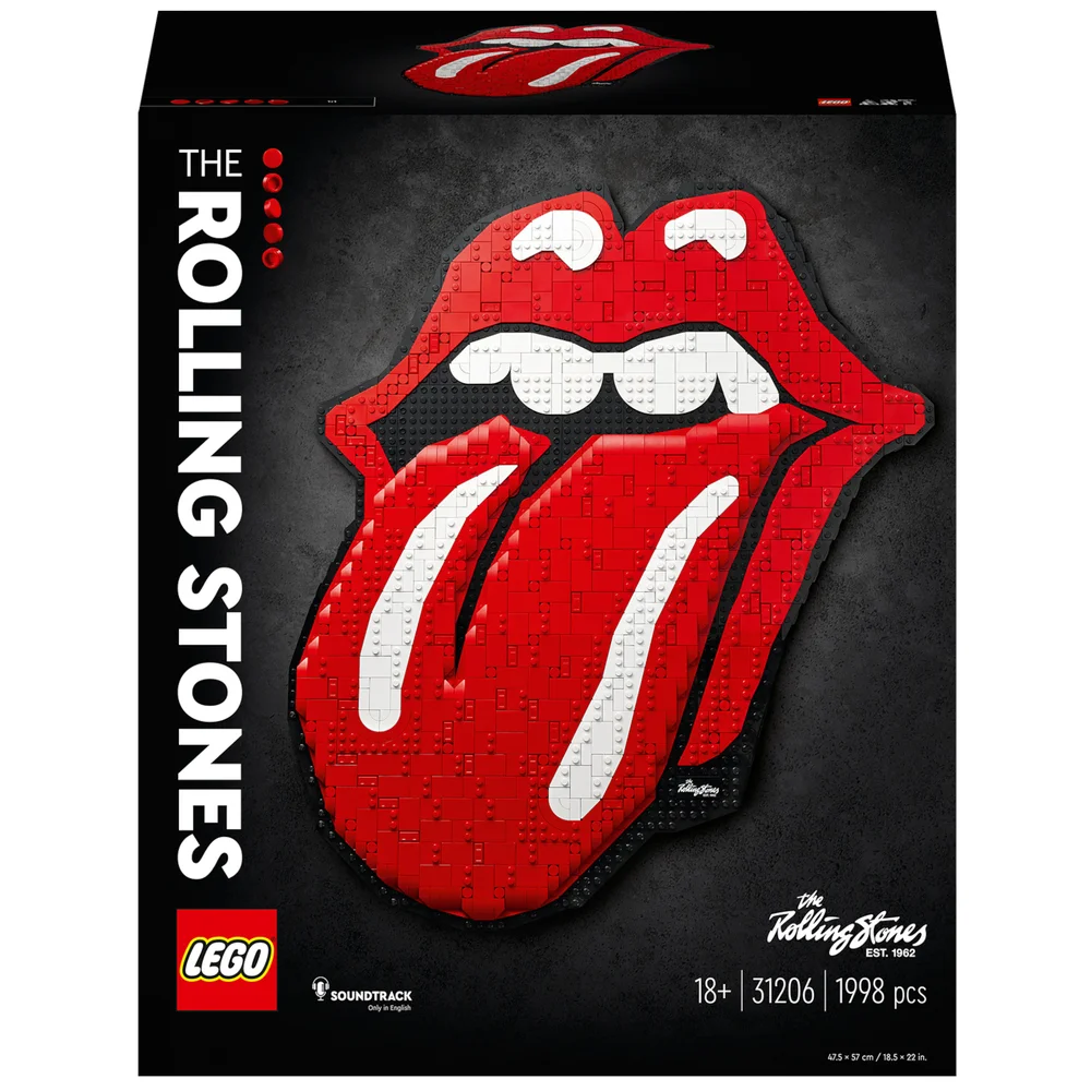 LEGO ART The Rolling Stones Logo DIY Wanddeko, Set für Erwachsene (31206) Bild 1