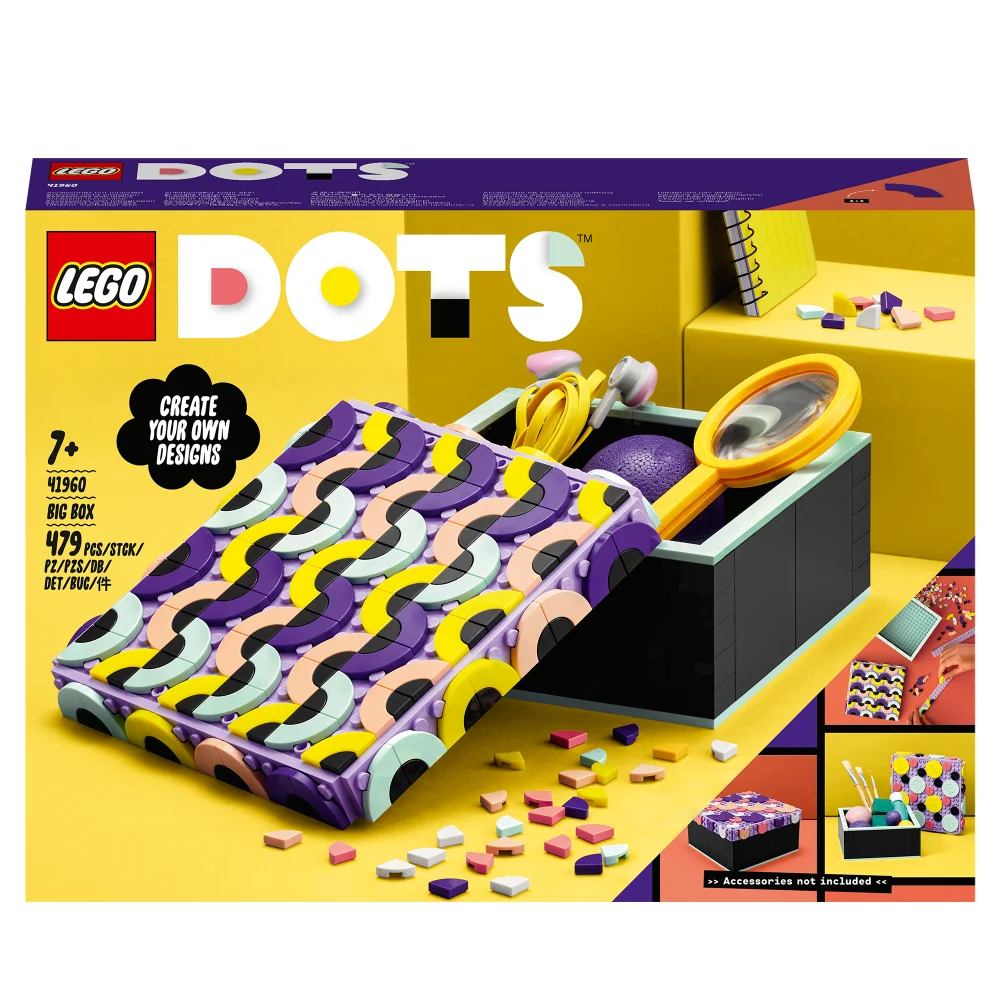 LEGO DOTS: Große Box Bastelset, Aufbewahrungskiste mit Deckel (41960) Bild 1