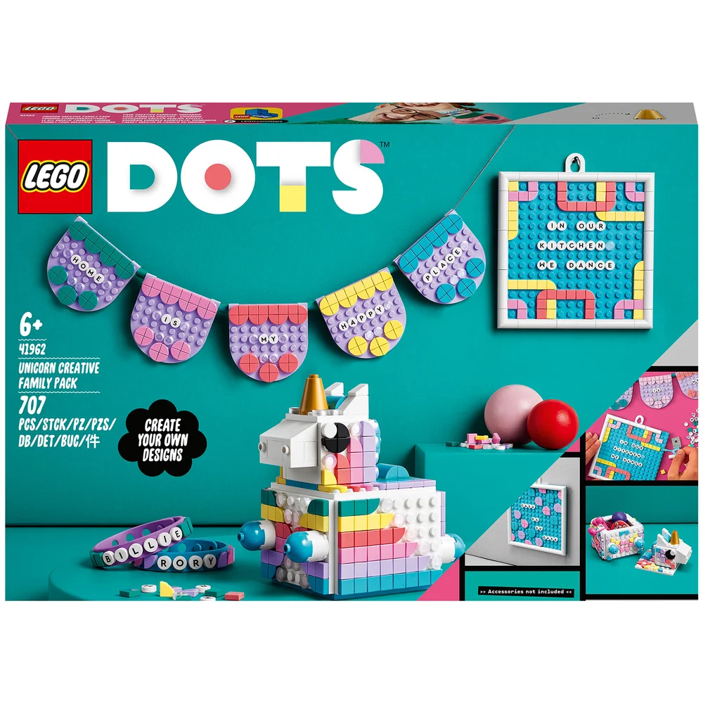 LEGO DOTS: Unicorn Creative Family Pack Toy Crafts Set (41962) Bild 1