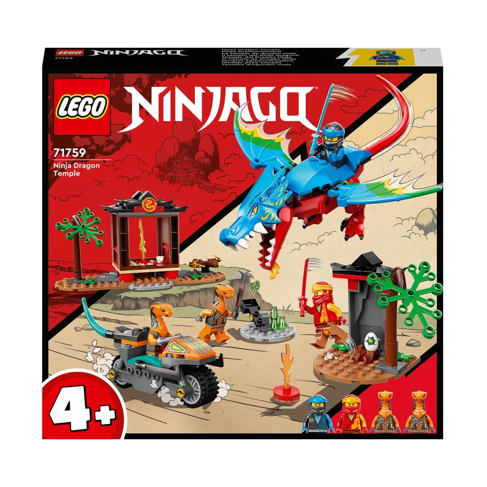 LEGO NINJAGO: Drachentempel, Set mit Drachen-Figur und Motorrad (71759) Bild 1