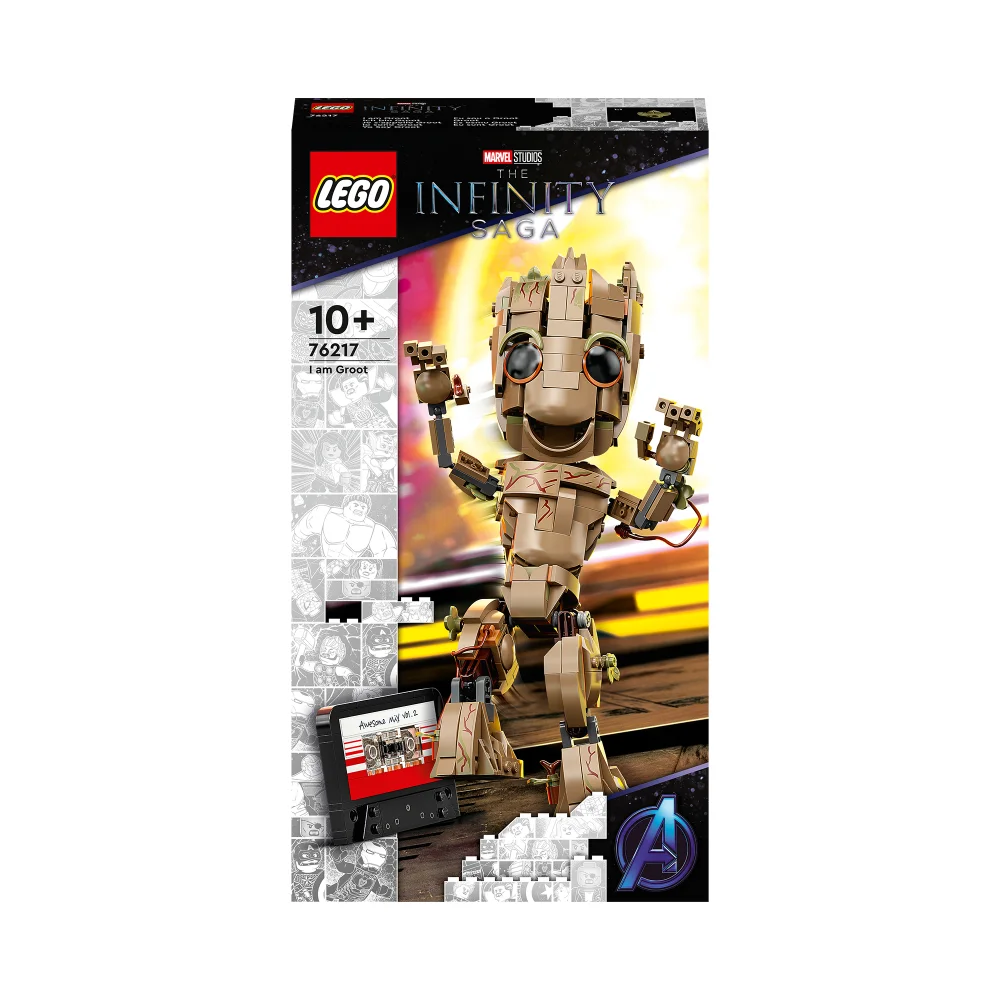 LEGO Marvel Ich bin Groot, Baby Groot-Figur, Spielzeug zum Bauen (76217) Bild 1