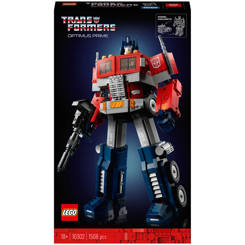 LEGO Icons Optimus Prime, Transformers 2-in-1 Set, LKW und Roboter (10302) Bild 1