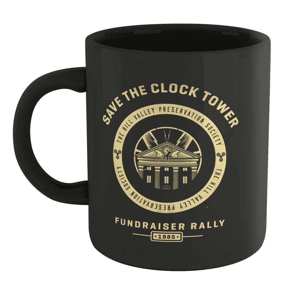 Back To The Future Clock Tower Mug - Black Bild 1