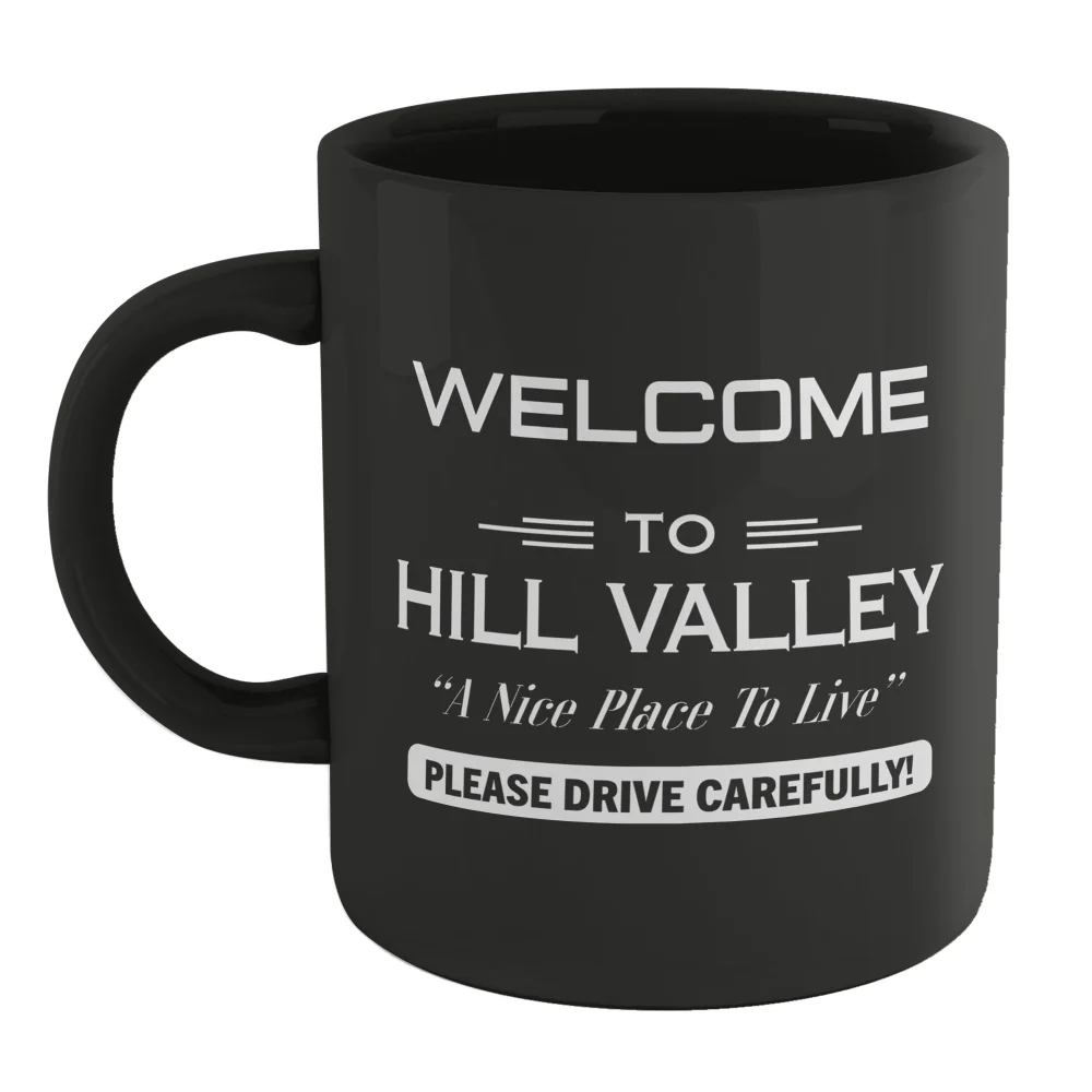 Back To The Future Welcome To Hill Valley Mug - Black Bild 1
