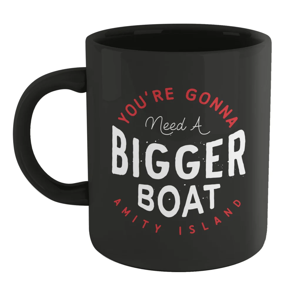 Jaws Bigger Boat Mug - Black Bild 1