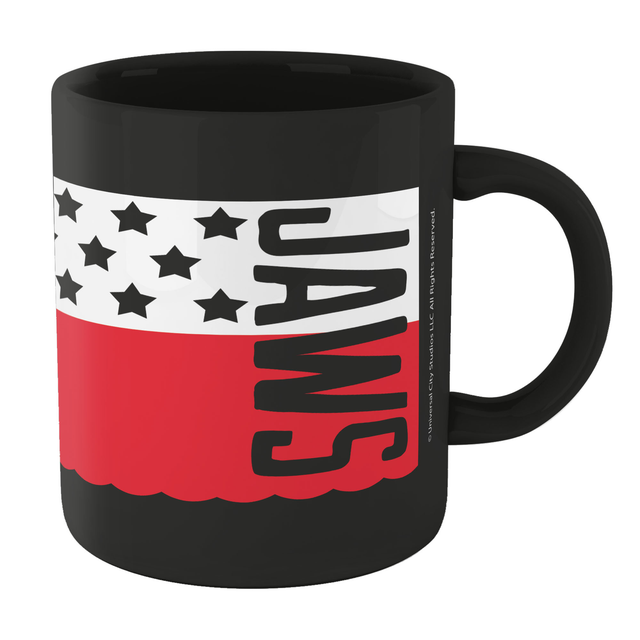 Jaws Flag Mug - Black