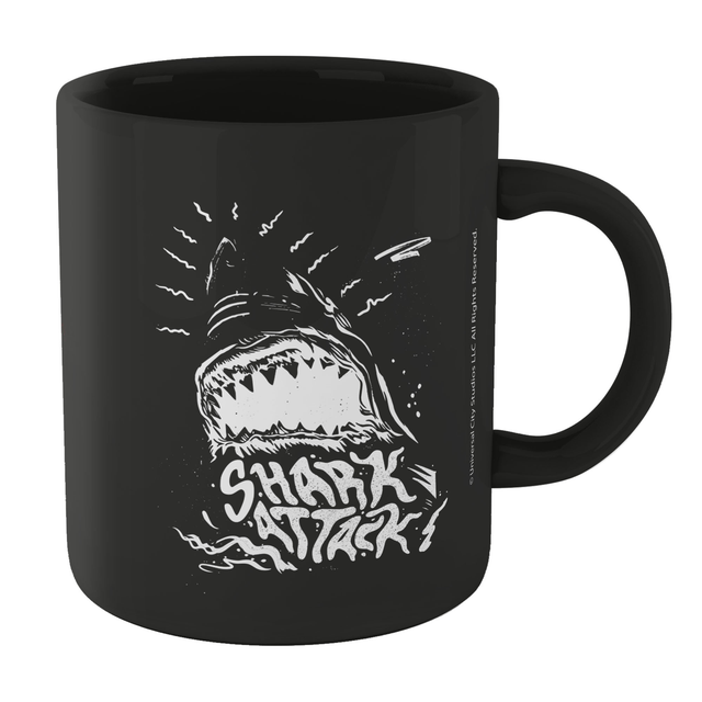 Jaws Shark Attack Mug - Black