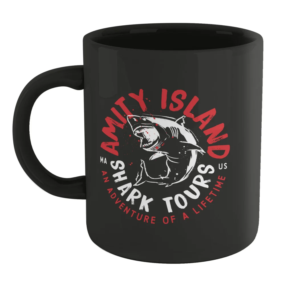 Jaws Shark Tours Mug - Black Bild 1