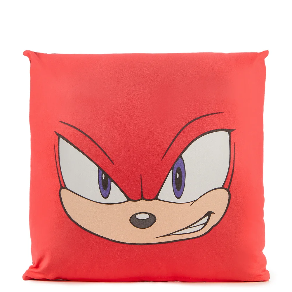 Sonic The Hedgehog Knuckles Face Square Cushion - 40x40cm Bild 1