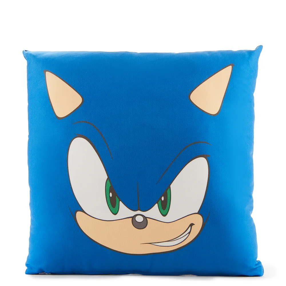 Sonic The Hedgehog Sonic Face Square Cushion - 40x40cm Bild 1