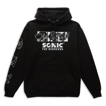 Sonic The Hedgehog Trio Hoodie - Black