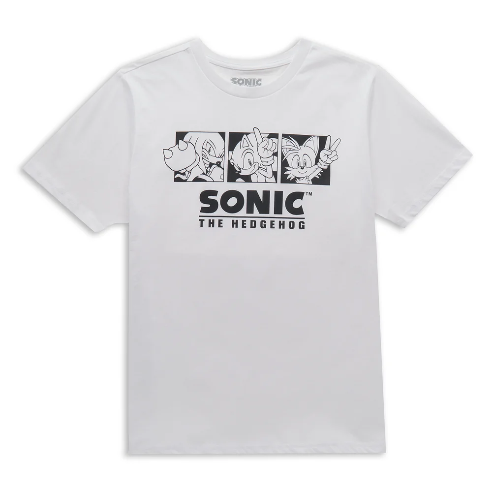 Sonic The Hedgehog Trio Men's T-Shirt - White - S Bild 1