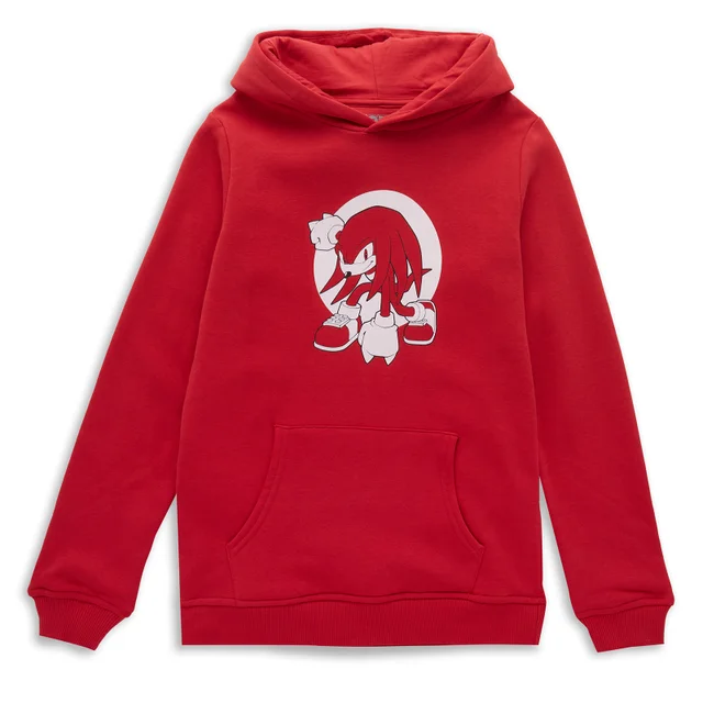 Sonic The Hedgehog Knuckles Pose Kids' Hoodie - Red