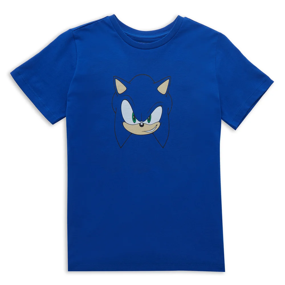 Sonic The Hedgehog Face Kids' T-Shirt - Blue - 3-4 Jahre Bild 1