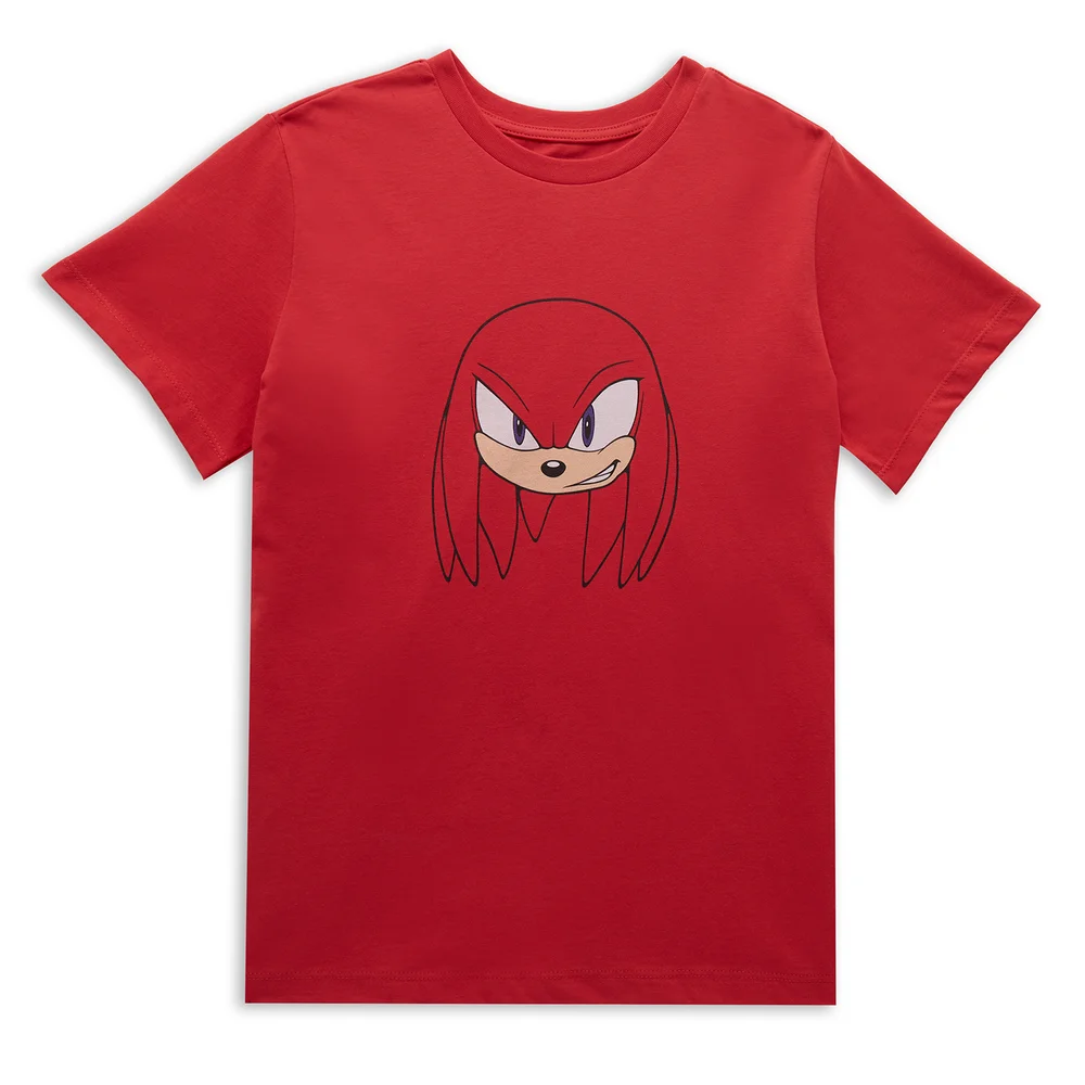 Sonic The Hedgehog Knuckles Face Kids' T-Shirt - Red - 3-4 Jahre Bild 1