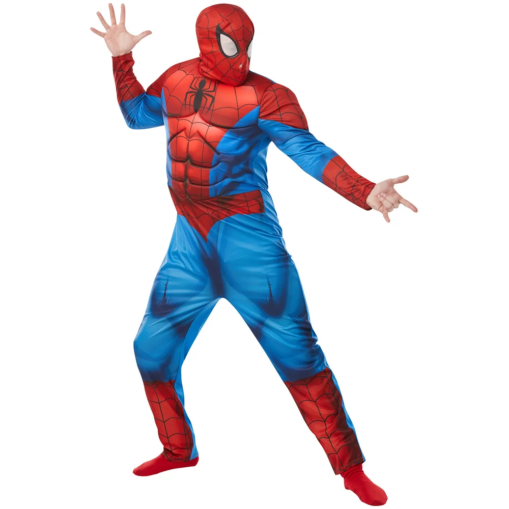 Official Rubies Marvel Spider-Man Adult Deluxe Costume - Standard Size Bild 1