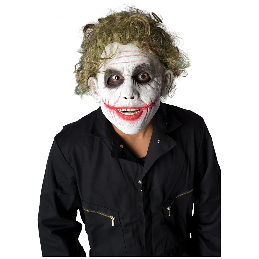 Official Rubies DC Comics Joker Mask with Polypropylene Hair Bild 1