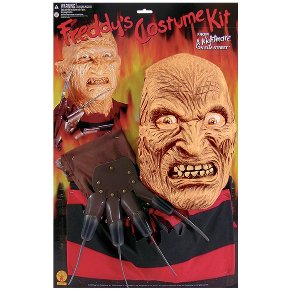 Official Rubies Nightmare On Elm Street Freddy Krueger Blister Set with Mask Top and Glove Bild 1