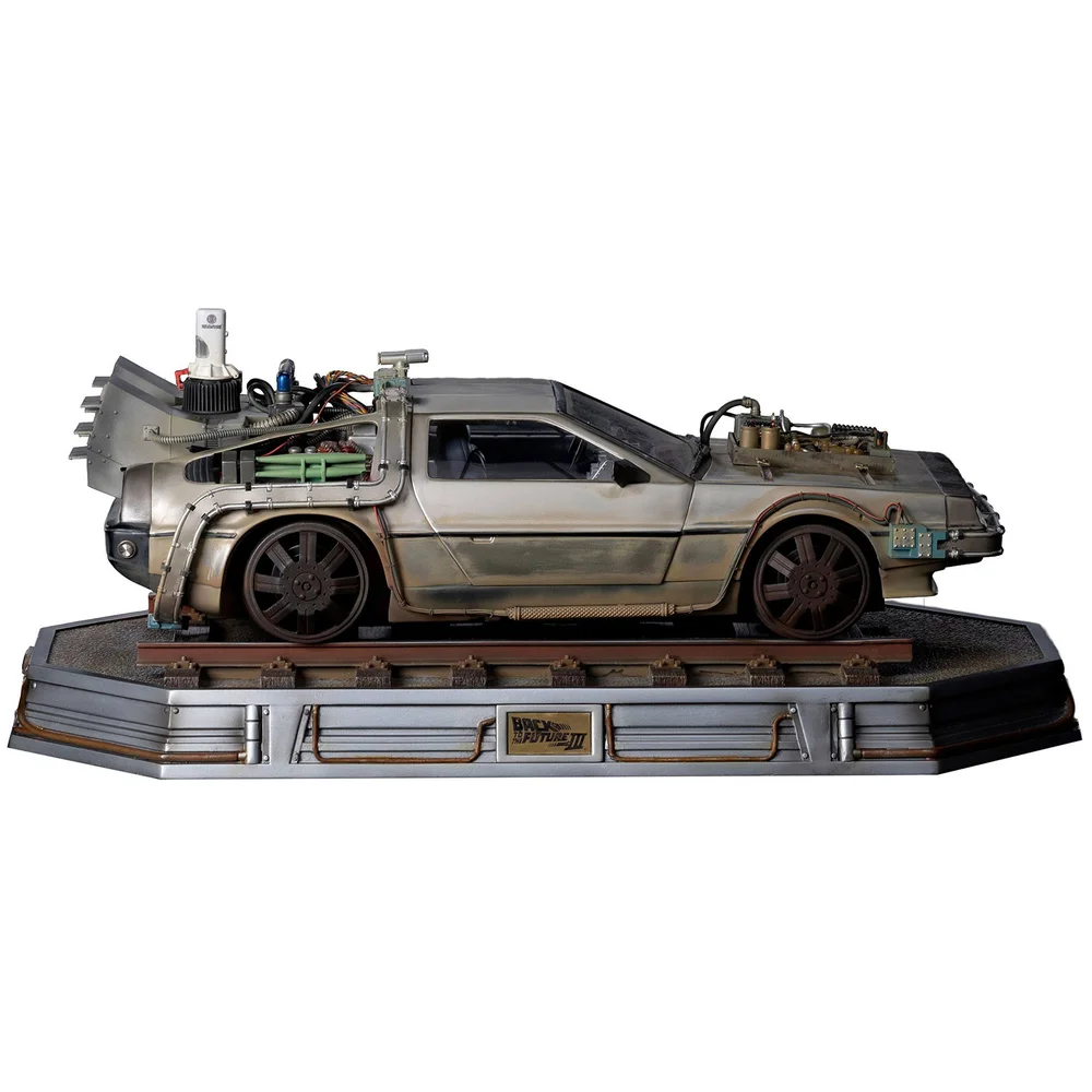 Iron Studios Back to the Future Part III 1/10 Art Scale Figure Delorean III Bild 1