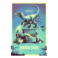 Luke Preece x Jurassic Park Giclee Art Print - A3 - Print Only - undefined undefined