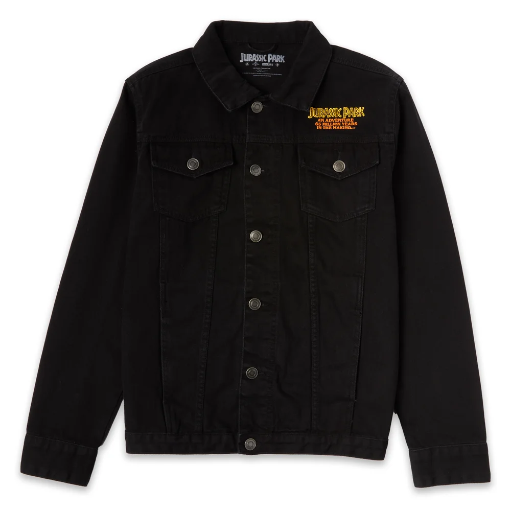 Luke Preece x Jurassic Park An Adventure 65 Million Years In The Making Unisex Denim Jacket- Black - S Bild 1