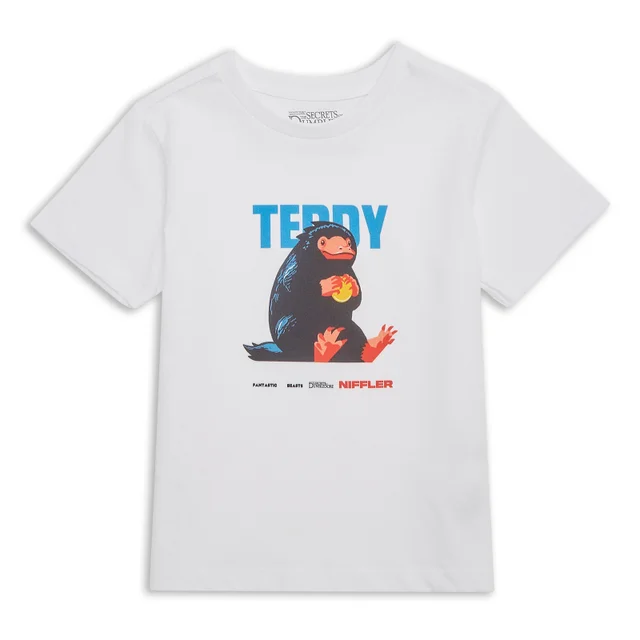Fantastic Beasts Teddy Kinder T-Shirt - Weiß