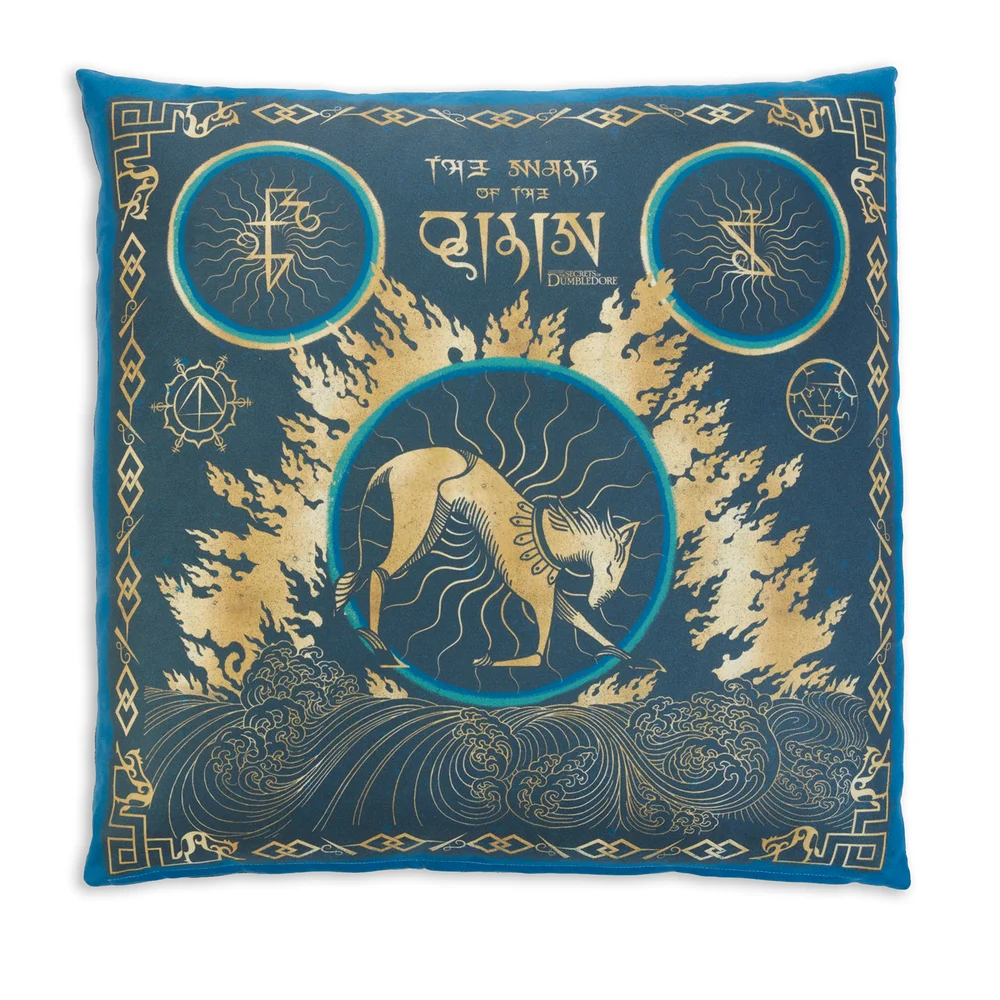 Decorsome x Fantastic Beasts The Walk Of The Qilin Quadratisches Kissen - 40x40cm - Soft Touch Bild 1