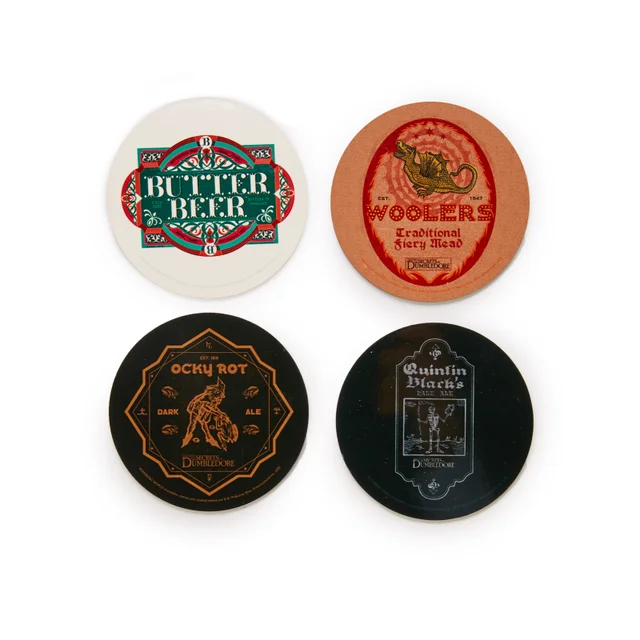 Decorsome x Fantastic Beasts Butter Beer Rundes Untersetzer-Set