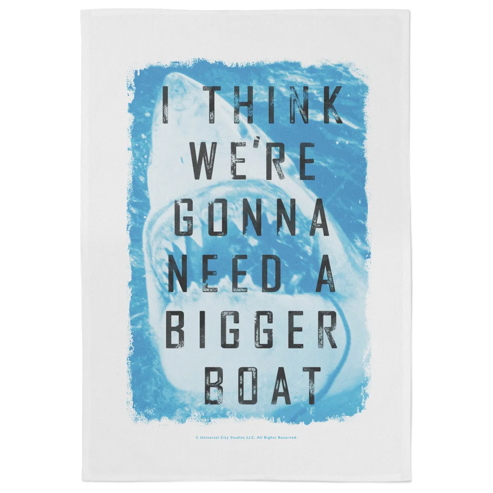 Jaws We're Gonna Need A Bigger Boat Tea Towel Bild 1