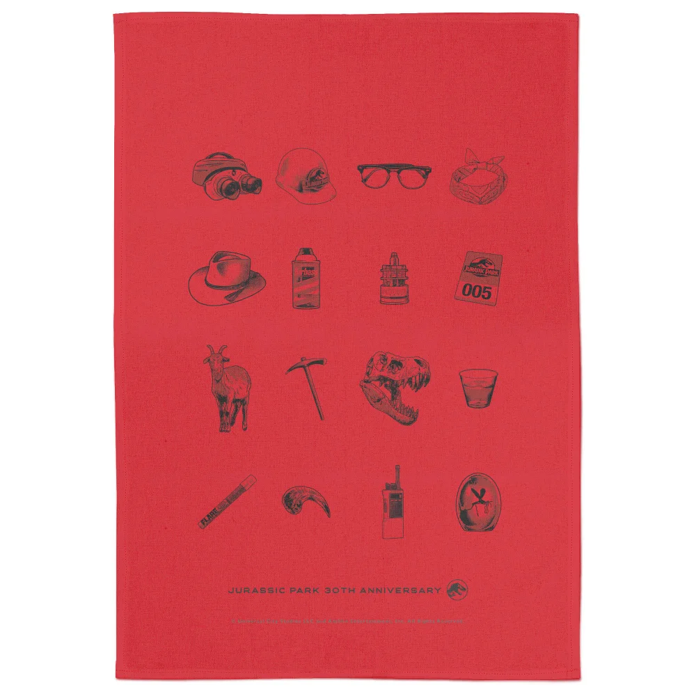 Jurassic Park 30th Anniversary Icons Tea Towel Bild 1