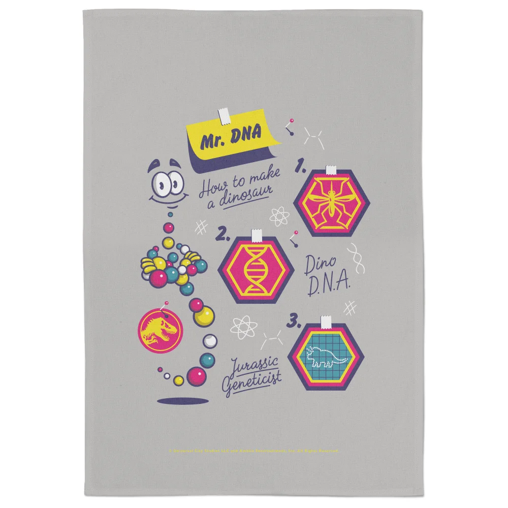 Jurassic Park Mr. DNA Tea Towel Bild 1
