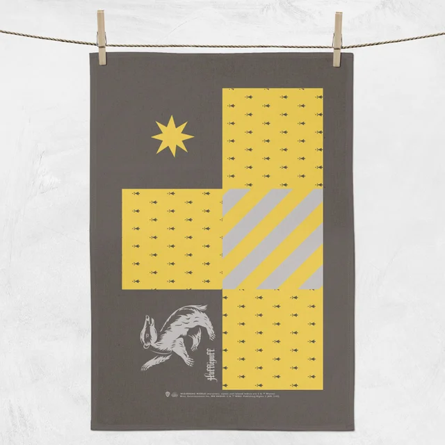 Harry Potter Hufflepuff House Tea Towel