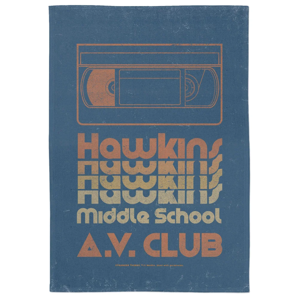 Stranger Things Hawkins A.V. Club Tea Towel Bild 1
