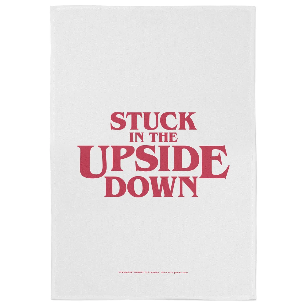 Stranger Things Stuck In The Upside Down Tea Towel Bild 1