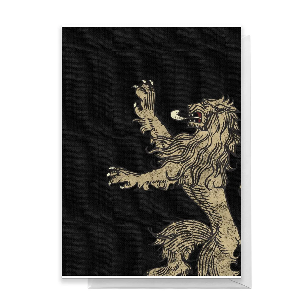 Game of Thrones House Lannister Greetings Card - Standard Card Bild 1