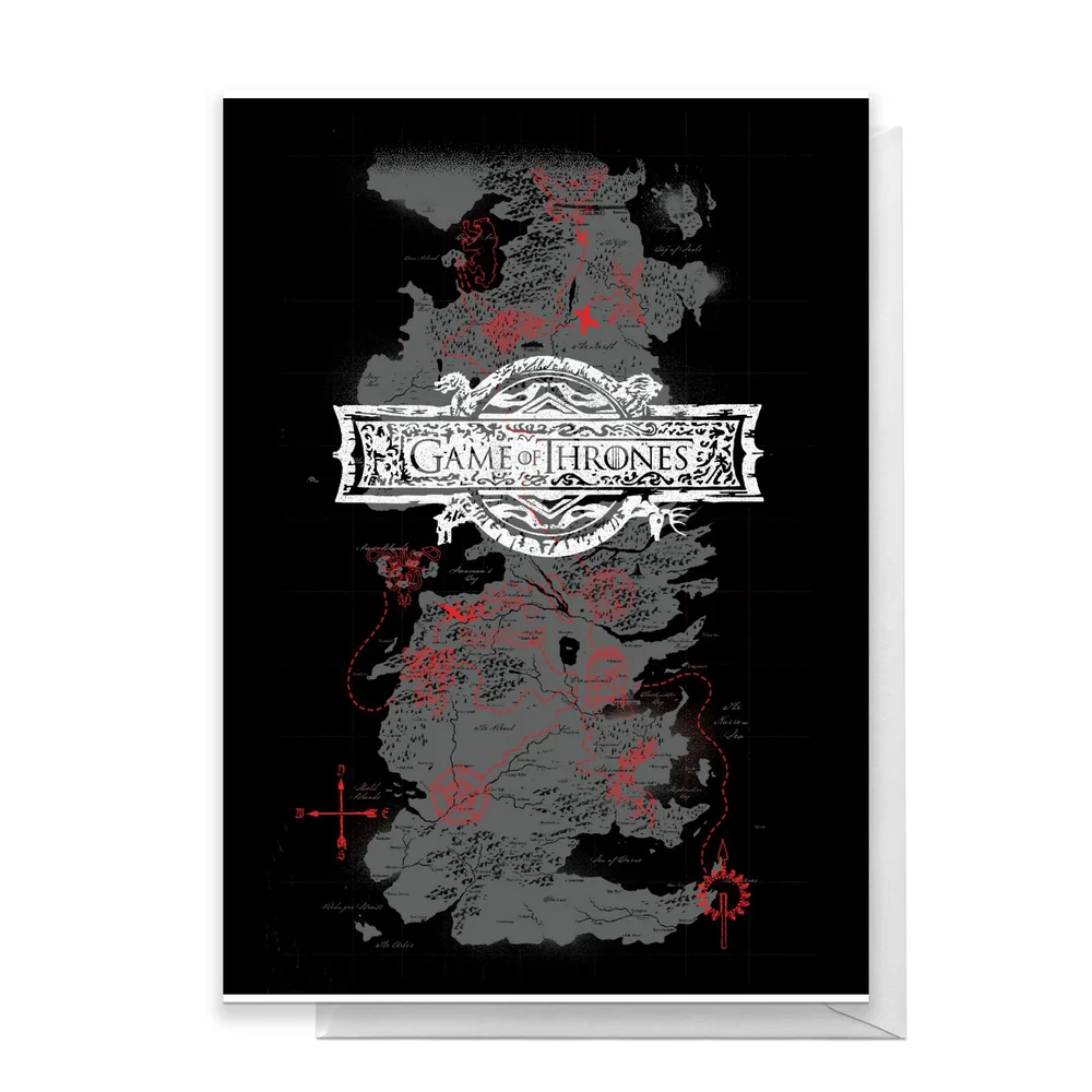 Game of Thrones Westeros Greetings Card - Standard Card Bild 1