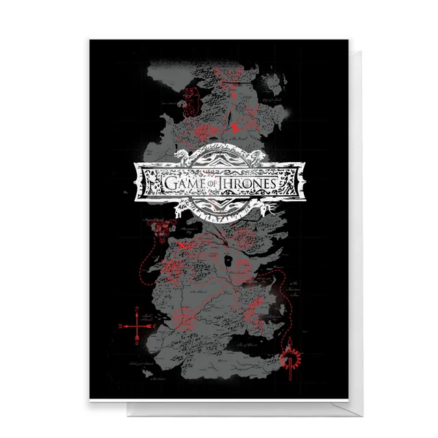 Game of Thrones Westeros Greetings Card